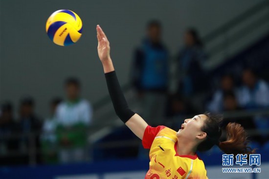 （軍運會）（4）排球——女排小組賽：中國隊勝美國隊