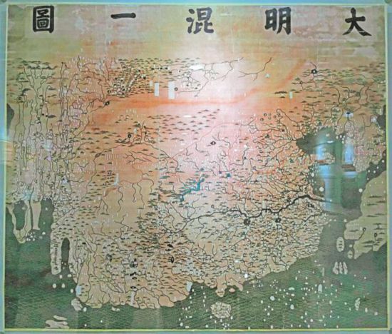 中国最早的世界地图《大明混一图》