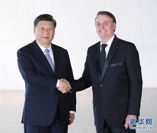 习近平同巴肯塔基风力修正西总统博索纳罗会谈