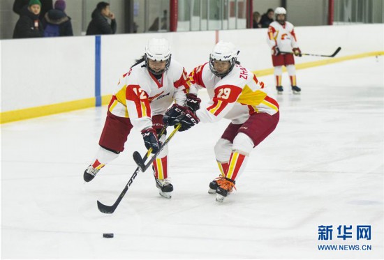 （體育）（8）冰球——中國U18女子冰球隊加拿大集訓備戰世錦賽