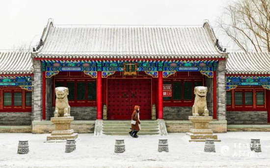 王府披雪妆 感受奈曼旗王府博物馆冬之美