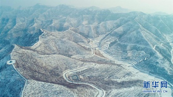 （環境）（8）河北涉縣：雪映太行梯田美