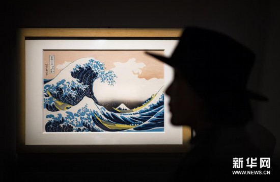 (文化)(4)日本浮世绘《富岳三十六景》在湖北首展