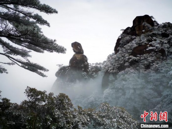 三清山迎首場冬雪