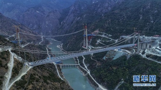 （經濟）（1）雲南香麗高速公路虎跳峽金沙江特大橋合龍