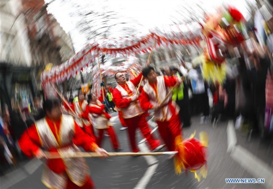 Chinese Lunar New Year parade held in London