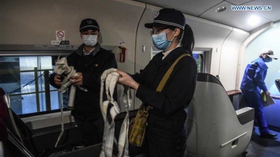 Railway staff stick to post to ensure safety of Spring Festival travel rush