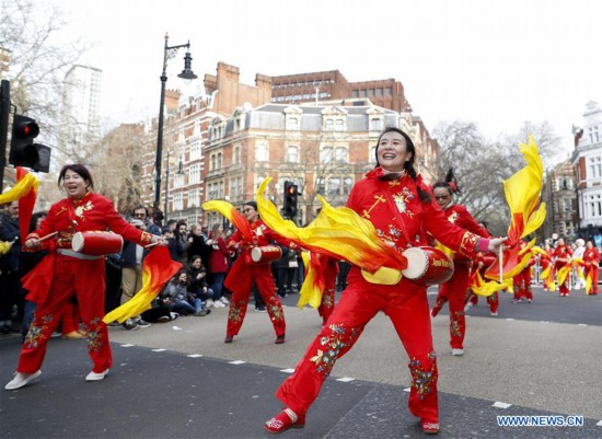 BRITAIN-LONDON-CHINA-LUNAR NEW YEAR-PARADE