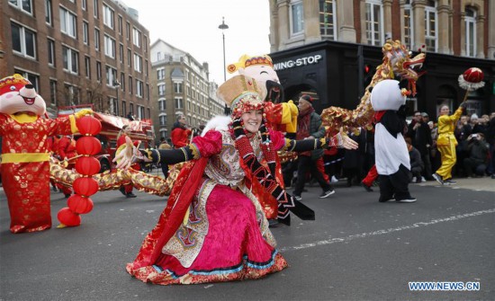 BRITAIN-LONDON-CHINA-LUNAR NEW YEAR-PARADE