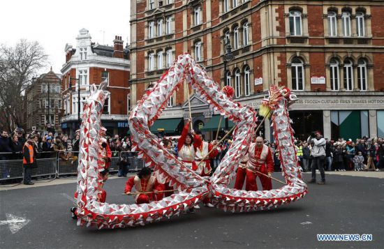 BRITAIN-LONDON-CHINA-LUNAR NEW YEAR-PARADE