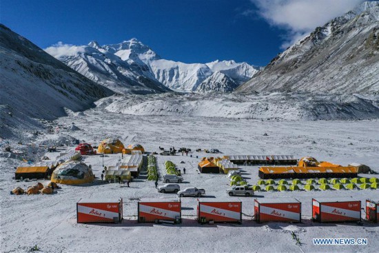 CHINA-TIBET-MOUNT QOMOLANGMA-MEASUREMENT-LAUNCH (CN)