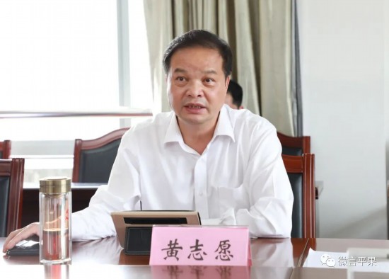 百色市人大常委会副主任,平果县委书记黄志愿讲话
