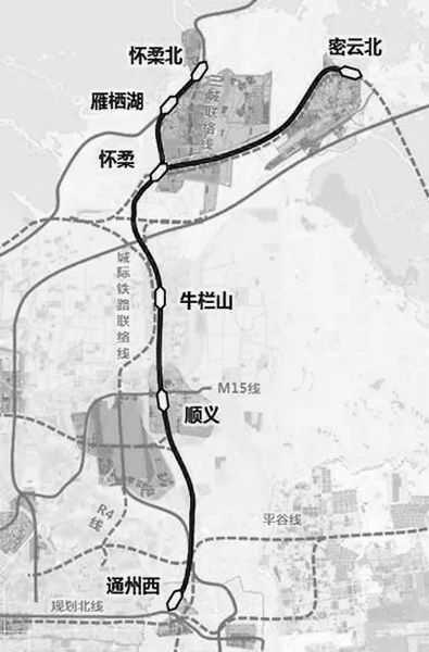 北京市郊铁路京承线6月30日开通