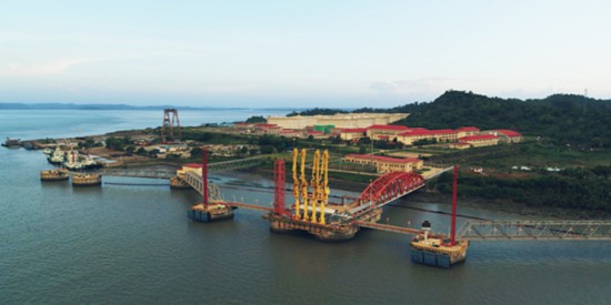 马德岛港。中缅油气管道项目供图