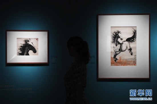 （文化）（2）“汲登百丈路迢迢——徐悲鴻與民族美育的時代理想”藝術展拉開帷幕