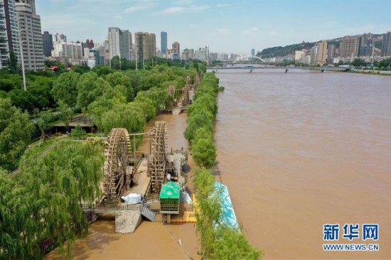 （環境）（3）持續降雨致黃河蘭州段水位上漲