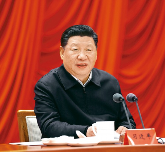 　　2019年1月21日，省部级主要领导干部坚持底线思维着力防范化解重大风险专题研讨班在中央党校开班。中共中央总书记、国家主席、中央军委主席习近平在开班式上发表重要讲话。 新华社记者 饶爱民/摄