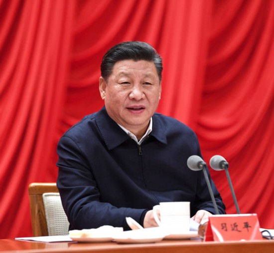 1月21日，省部级主要领导干部坚持底线思维着力防范化解重大风险专题研讨班在中央党校开班。中共中央总书记、国家主席、中央军委主席习近平在开班式上发表重要讲话。新华社记者 饶爱民 摄