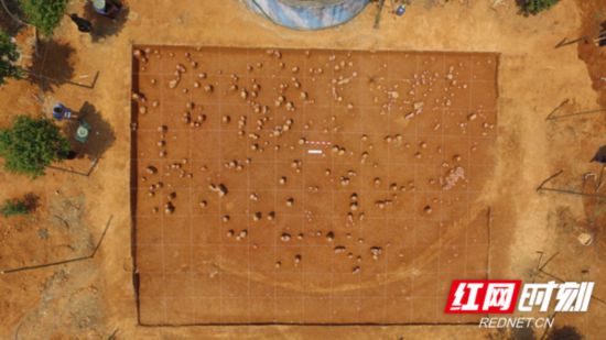 傘頂蓋遺址出土石制品現場_副本.png