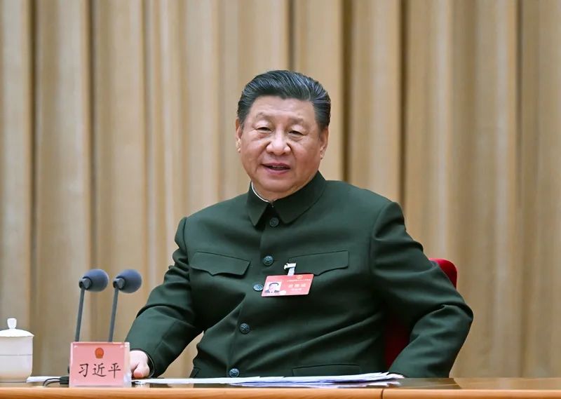 2024年3月7日下午,习近平出席十四届全国人大二次会议解放军和武警部队代表团全体会议并发表重要讲话。新华社记者 李刚 摄 2024年3月7日下午,习近平出席十四届全国人大二次会议解放军和武警部队代表团全体会议并发表重要讲话。新华社记者 李刚 摄