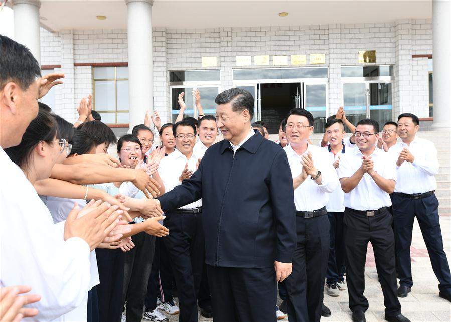 CHINA-GANSU-SHANDAN COUNTY-XI JINPING-INSPECTION (CN)