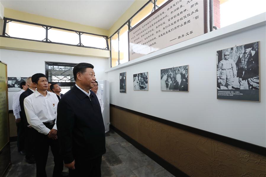 CHINA-GANSU-SHANDAN COUNTY-XI JINPING-INSPECTION (CN)