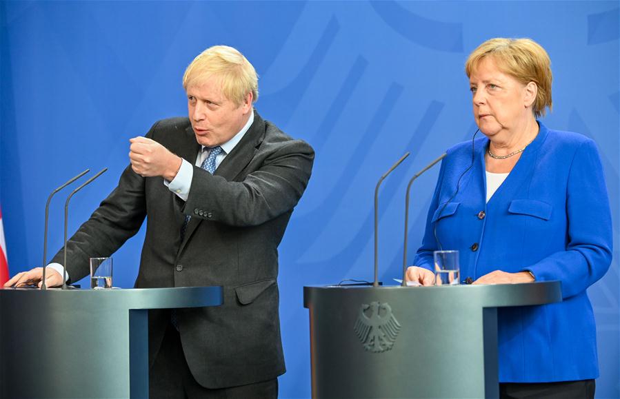 GERMANY-BERLIN-BRITAIN-BORIS JOHNSON-VISIT