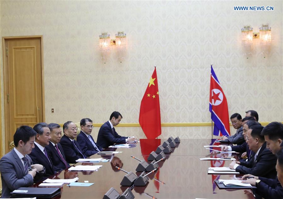 DPRK-PYONGYANG-CHINA-FM-MEETING