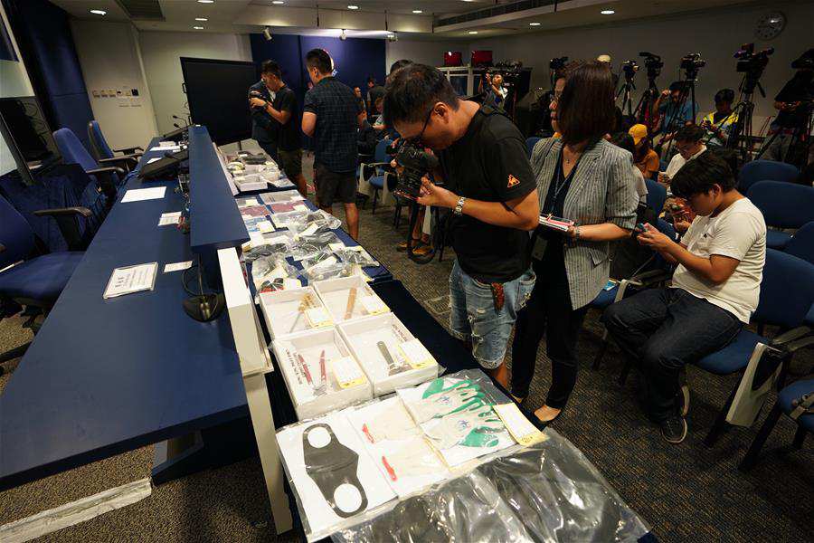 CHINA-HONG KONG-POLICE-MEDIA BRIEFING-ARREST (CN)