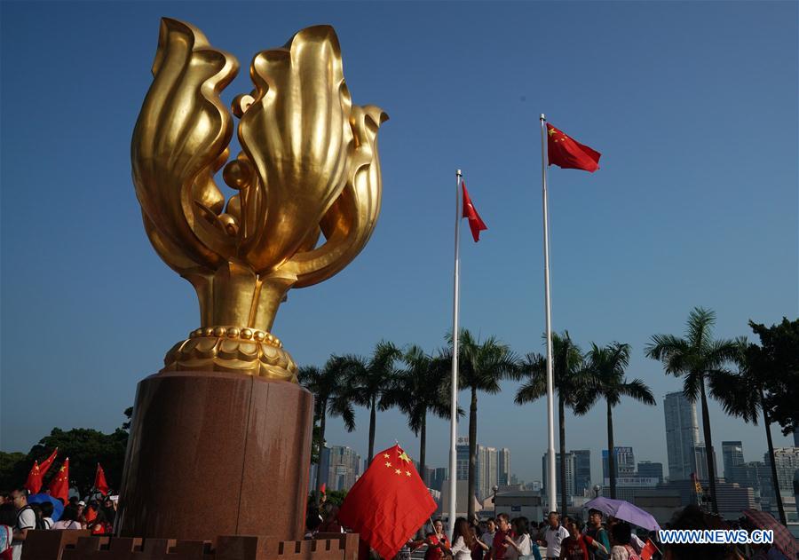 CHINA-HONG KONG-NATIONAL FLAG-RAISING CEREMONY(CN)