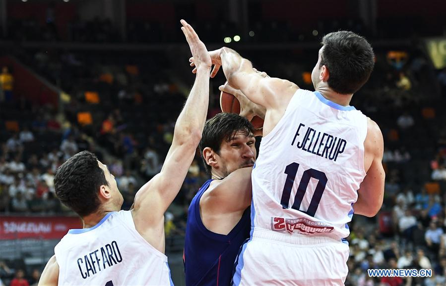 (SP)CHINA-DONGGUAN-BASKETBALL-FIBA WORLD CUP-QUARTER FINAL-ARGENTINA VS SERBIA(CN)