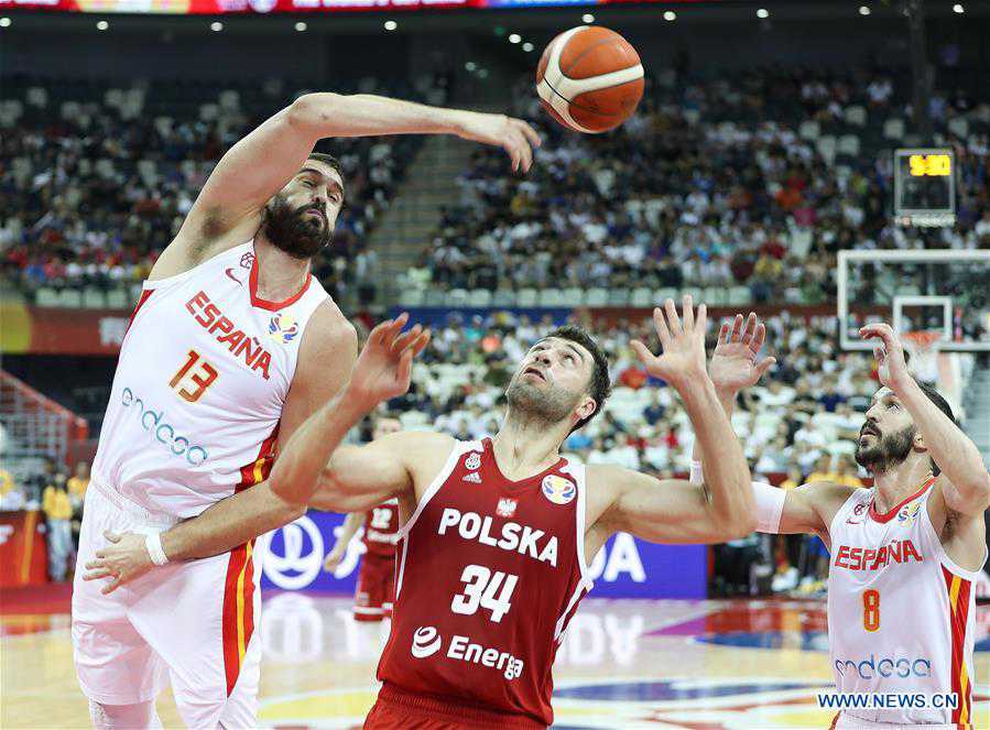 (SP)CHINA-SHANGHAI-BASKETBALL-FIBA WORLD CUP-QUARTER FINAL-SPAIN VS POLAND (CN)