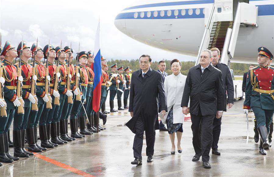 RUSSIA-ST. PETERSBURG-CHINA-LI KEQIANG-OFFICIAL VISIT-ARRIVAL