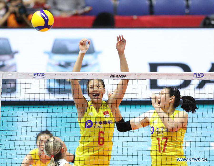 (SP)JAPAN-SAPPORO-VOLLEYBALL-WOMEN'S WORLD CUP-CHN VS USA