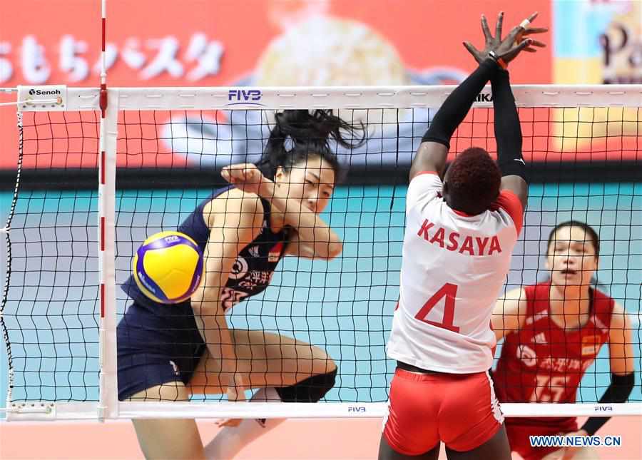 (SP)JAPAN-SAPPORO-VOLLEYBALL-WOMEN'S WORLD CUP-CHN VS KEN