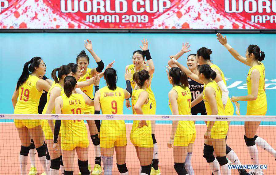 (SP)JAPAN-SAPPORO-VOLLEYBALL-WOMEN'S WORLD CUP-CHN VS USA