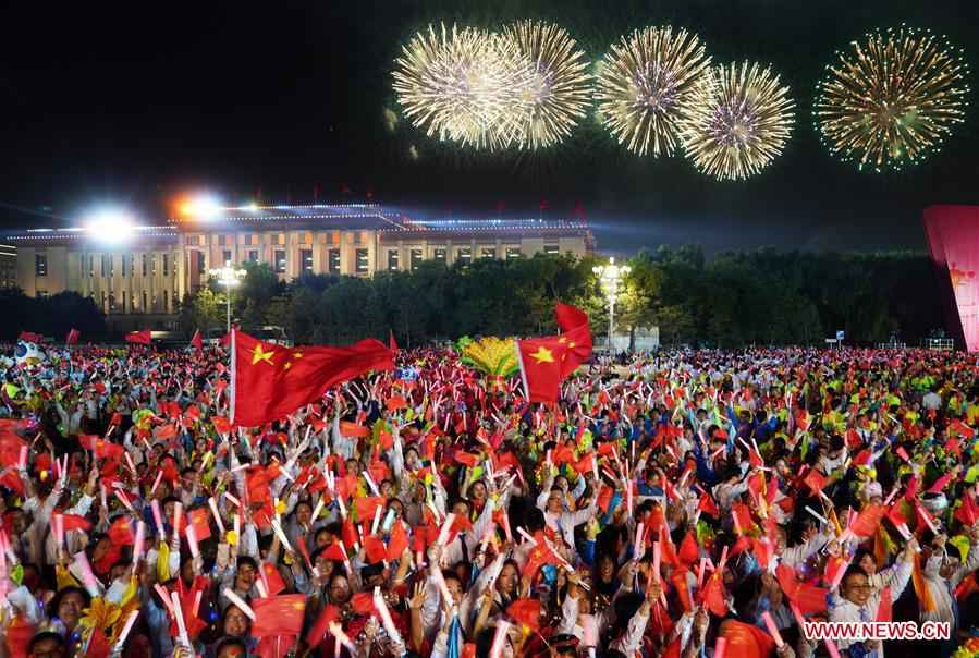 (PRC70Years)CHINA-BEIJING-NATIONAL DAY-CELEBRATIONS-EVENING GALA (CN)