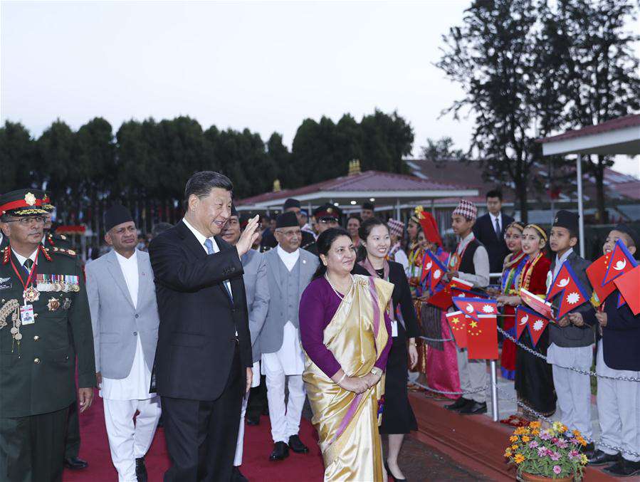 NEPAL-KATHMANDU-CHINA-XI JINPING-STATE VISIT-ARRIVAL