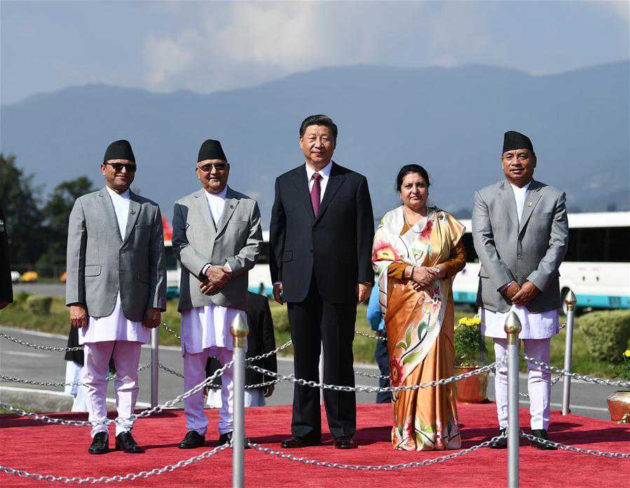 NEPAL-KATHMANDU-CHINA-XI JINPING-FAREWELL CEREMONY