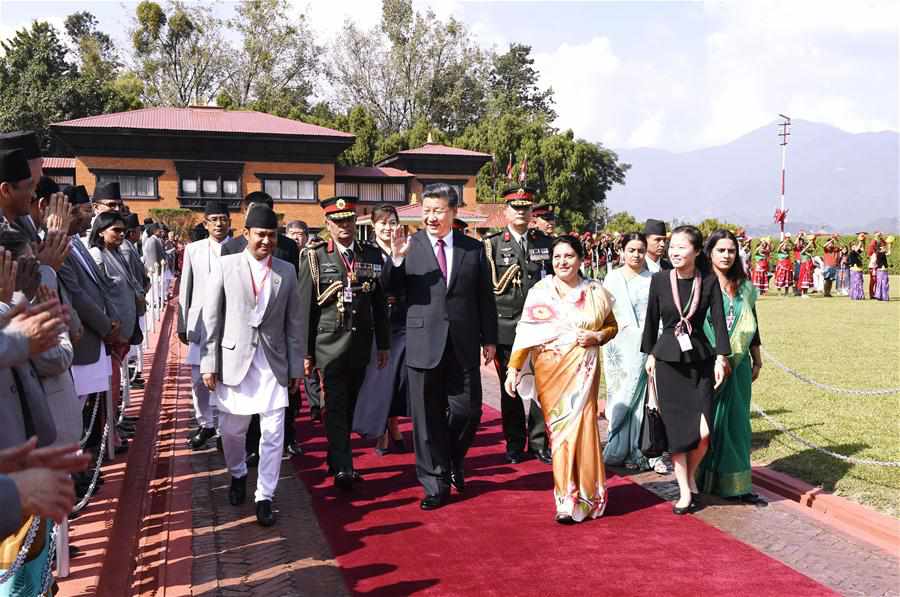 NEPAL-KATHMANDU-CHINA-XI JINPING-FAREWELL CEREMONY