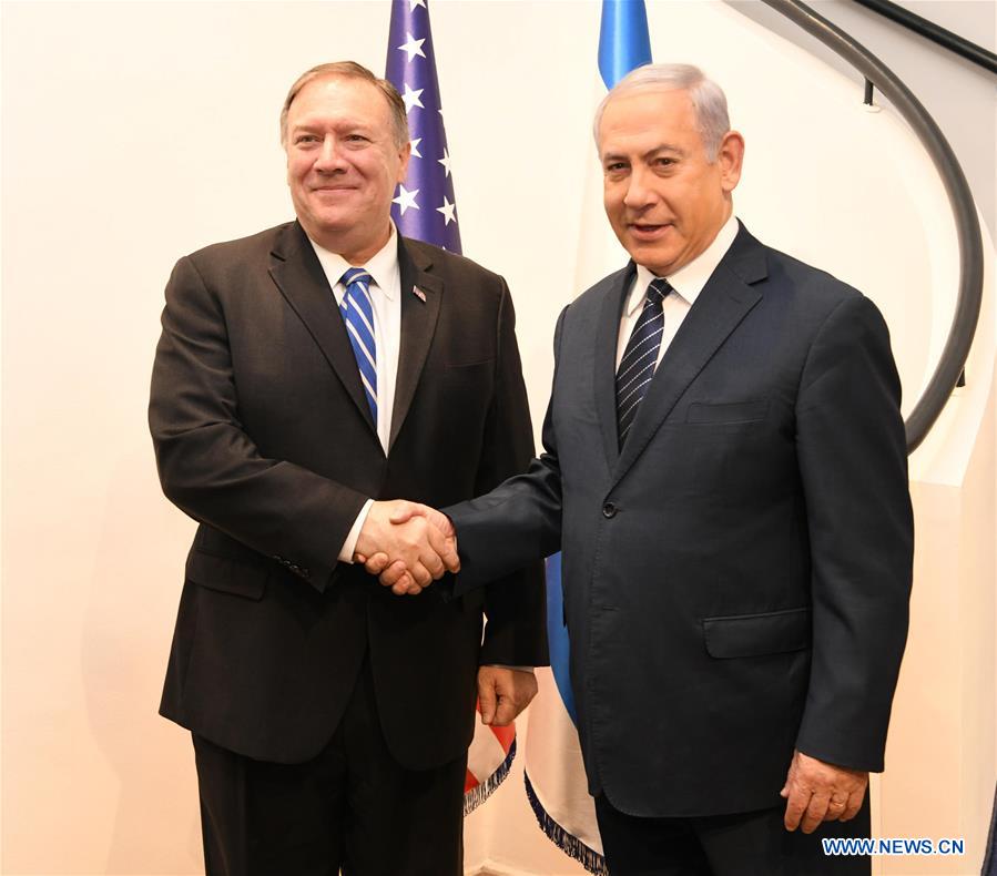 MIDEAST-JERUSALEM-NETANYAHU-U.S.-POMPEO-MEETING