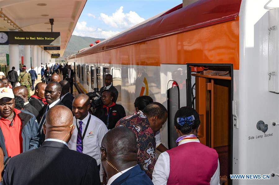 KENYA-CHINESE-BUILT RAILWAY-LAUNCH