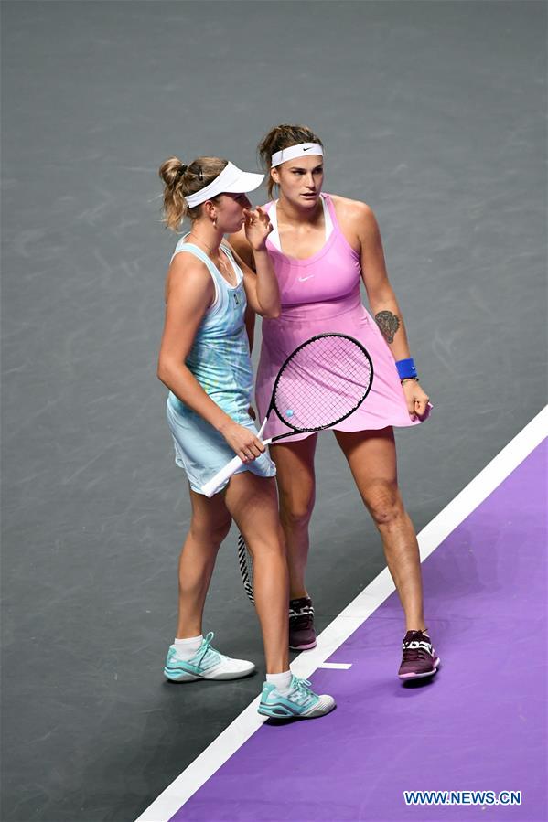 (SP)CHINA-SHENZHEN-TENNIS-WTA TOUR FINALS-DOUBLES(CN)