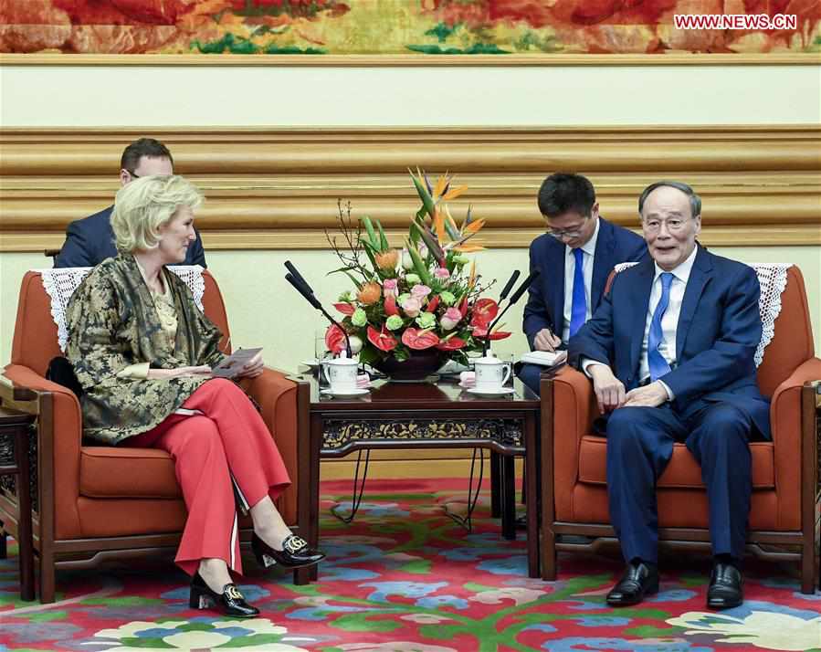 CHINA-BEIJING-WANG QISHAN-BELGIUM-PRINCESS-MEETING (CN)