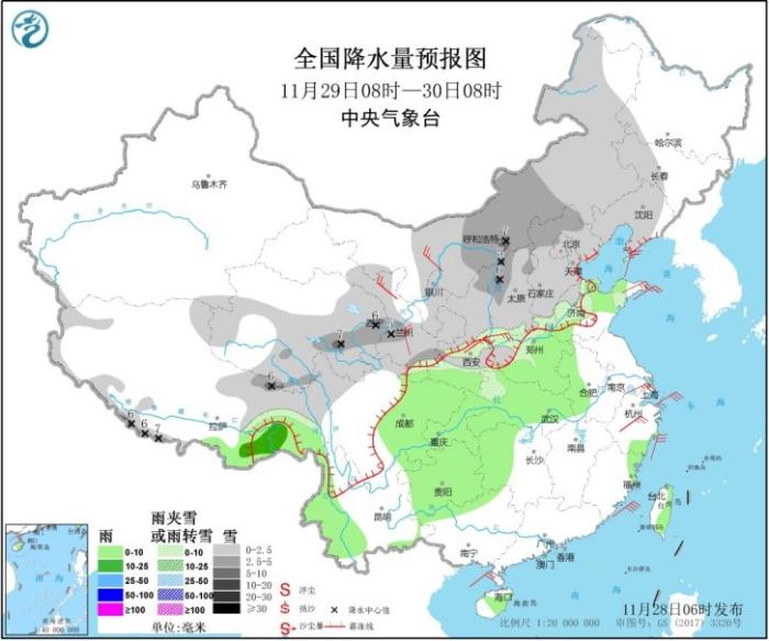 降雪自西向东席卷北方 今冬最大范围降雪登场