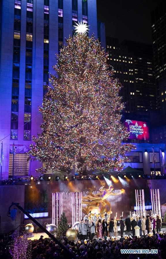 U.S.-NEW YORK-CHRISTMAS TREE