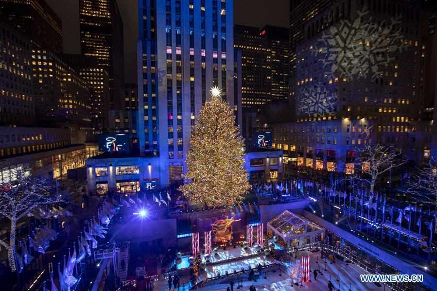 U.S.-NEW YORK-CHRISTMAS TREE