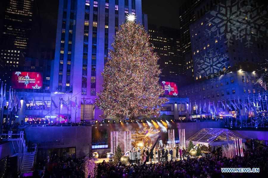 U.S.-NEW YORK-CHRISTMAS TREE