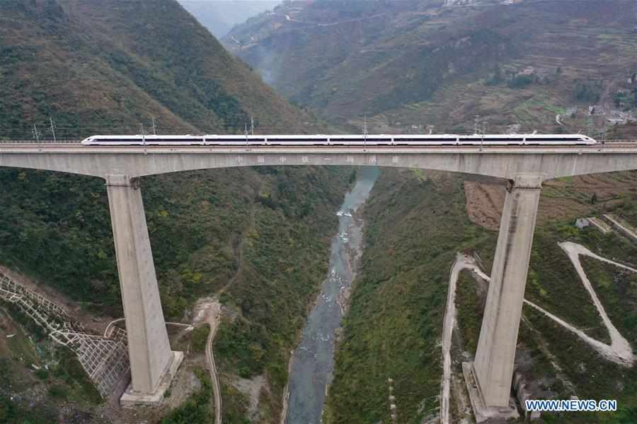 CHINA-GUIZHOU-HIGH-SPEED RAILWAY-TEST RUN (CN)