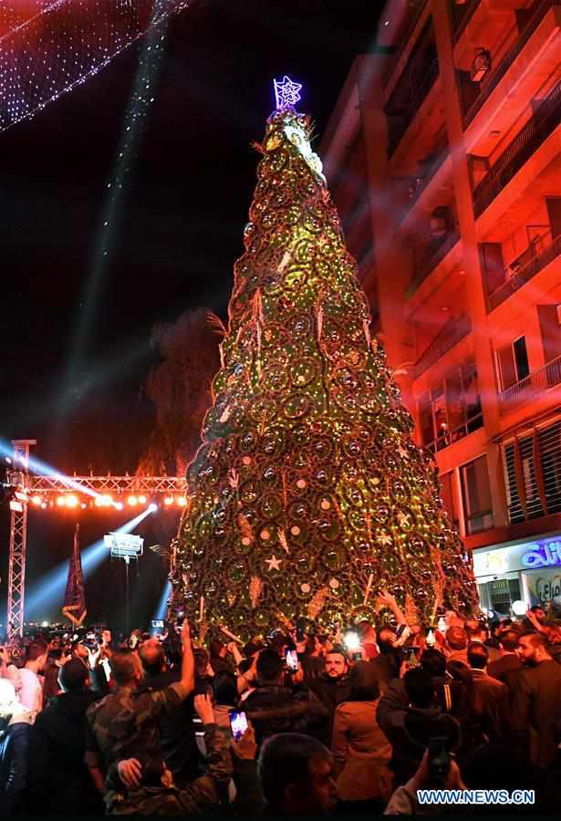 SYRIA-DAMASCUS-CHRISTMAS TREE